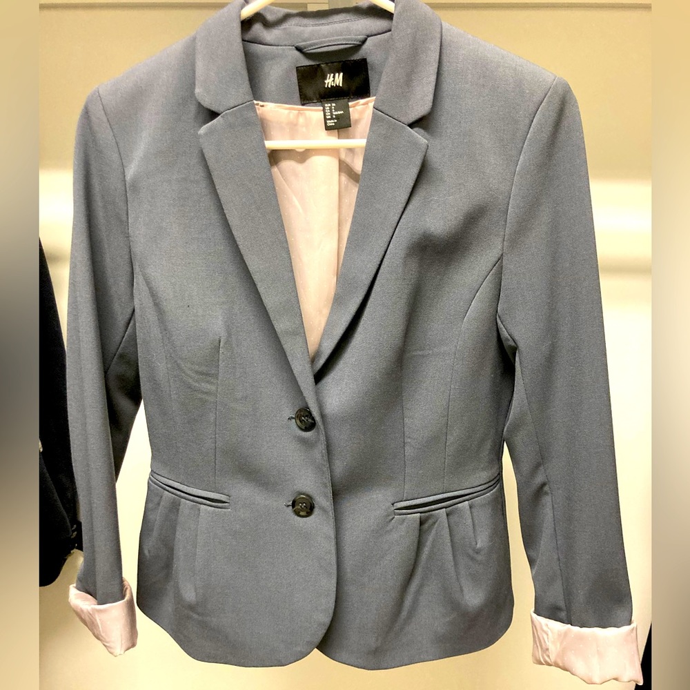 H&M Fitted Blazer - Grey